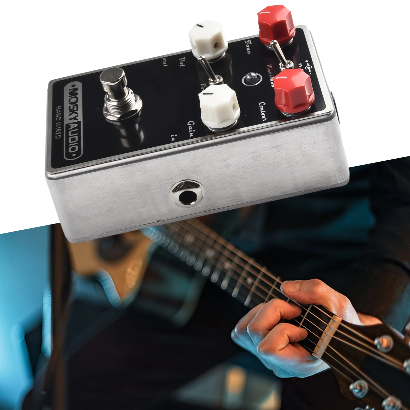 

Upgrade Your Guitar Setup with Mosky Brown Distortion Guitar Effect Pedal Vintage/Modern Switch & Boost Switch