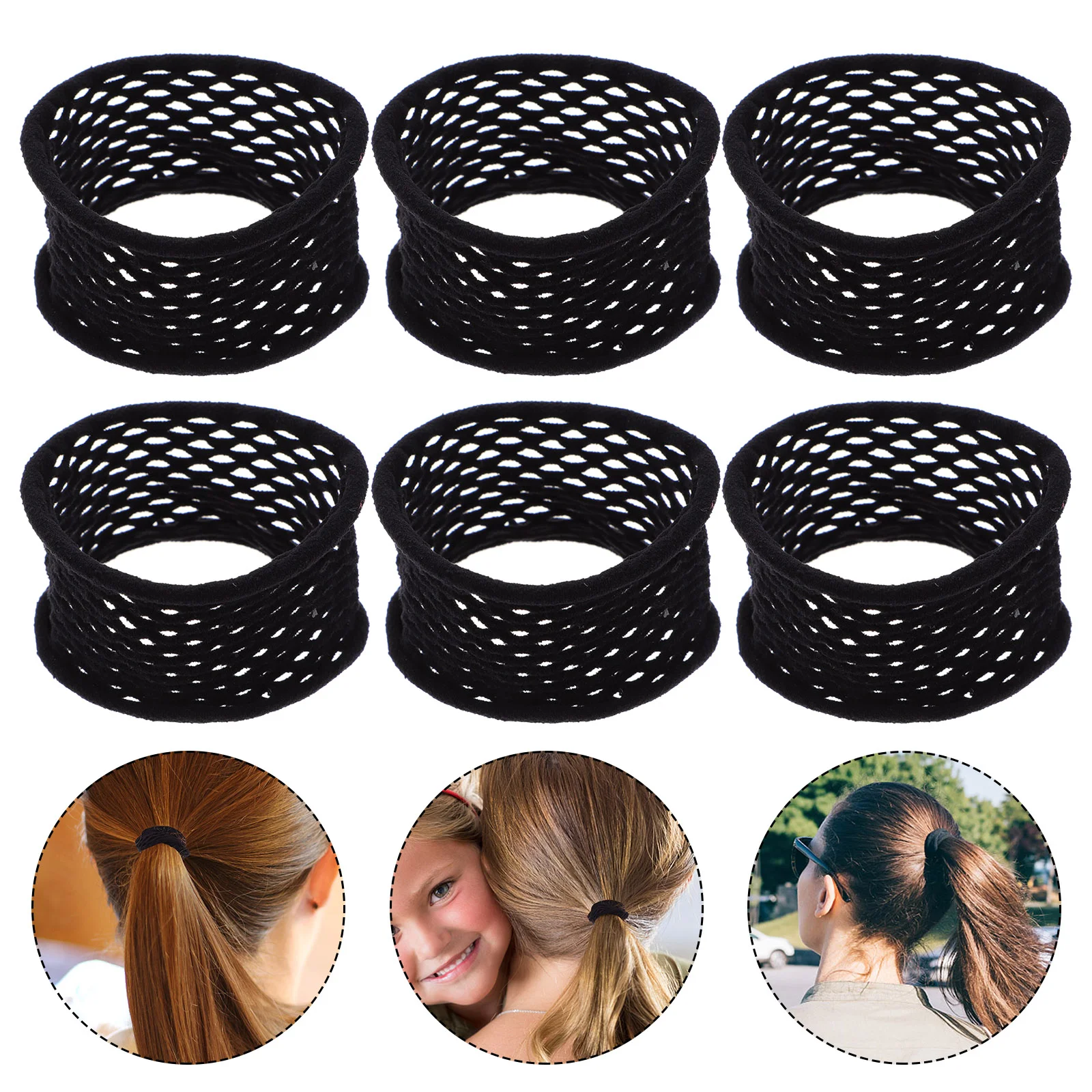 

20 Pcs Ponytail Hair Tie Elastic Styling Accessories Ties for Holders Fine Scrunchies Ring Hairbands Spiral