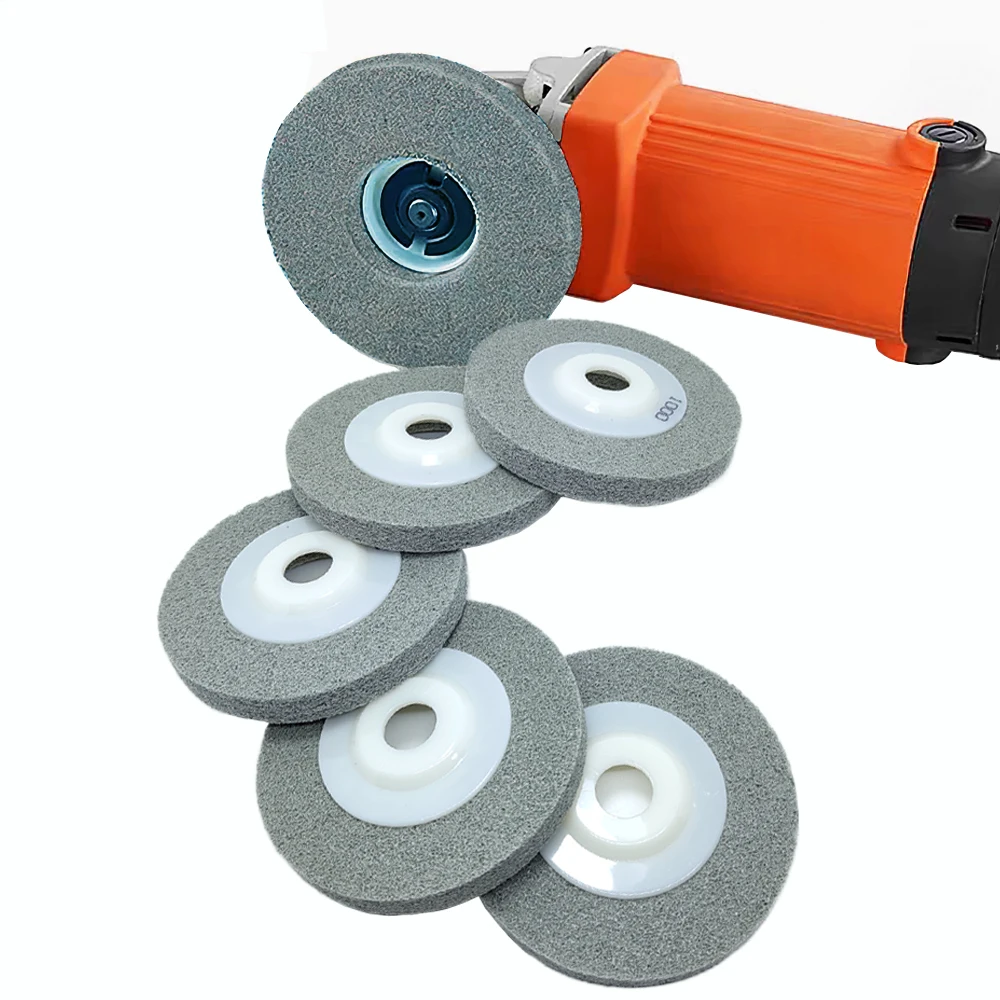 High-Performance 4-Inch Nylon Fiber Polishing Wheel - Abrasive Sanding Disc for Smooth Finishes