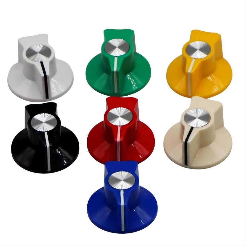 29X16MM Lautstärkeregler für Gitarrenverstärker, Nachhall-Audio-Einstellknopf, Kunststoffknopf.