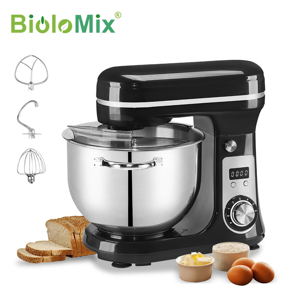BioloMix Quiet Stand Mixer with Powerful DC Motor