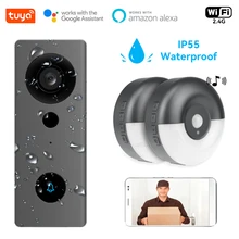 

Tuya Smart Home WIFI Video Doorbell Camera Outdoor Home Wireless Doorbell bell Smart House LED Flash Security for Alexa Google