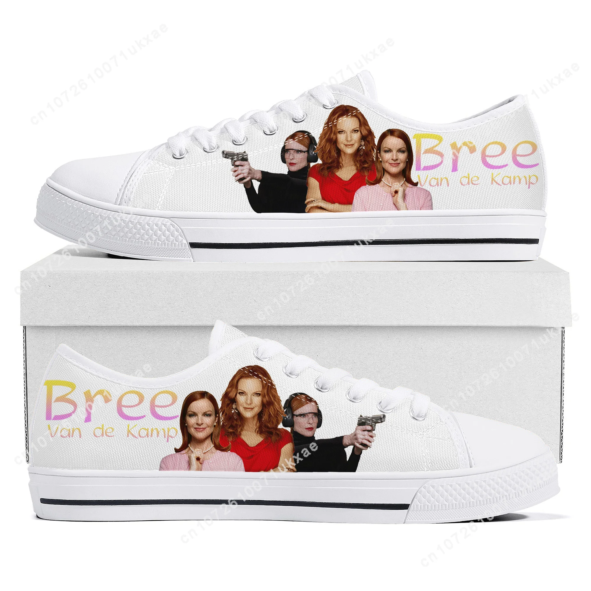 

Desperate Housewives Low Top Sneakers Mens Womens Teenager Bree Van de Kamp Canvas Sneaker couple Casual Shoes Custom Made Shoe