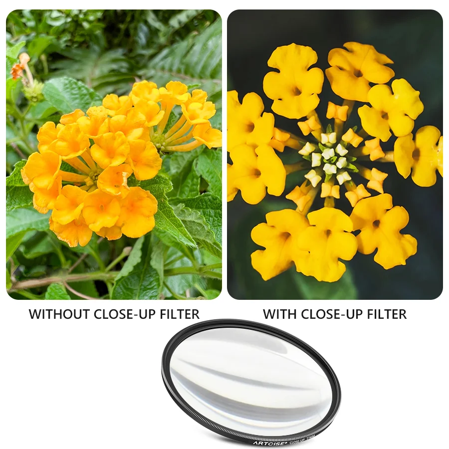 +4 Close-up Camera Filter 37 40.5 43 46 49 52 55 58 62 67 72 77 82MM Lens Filter