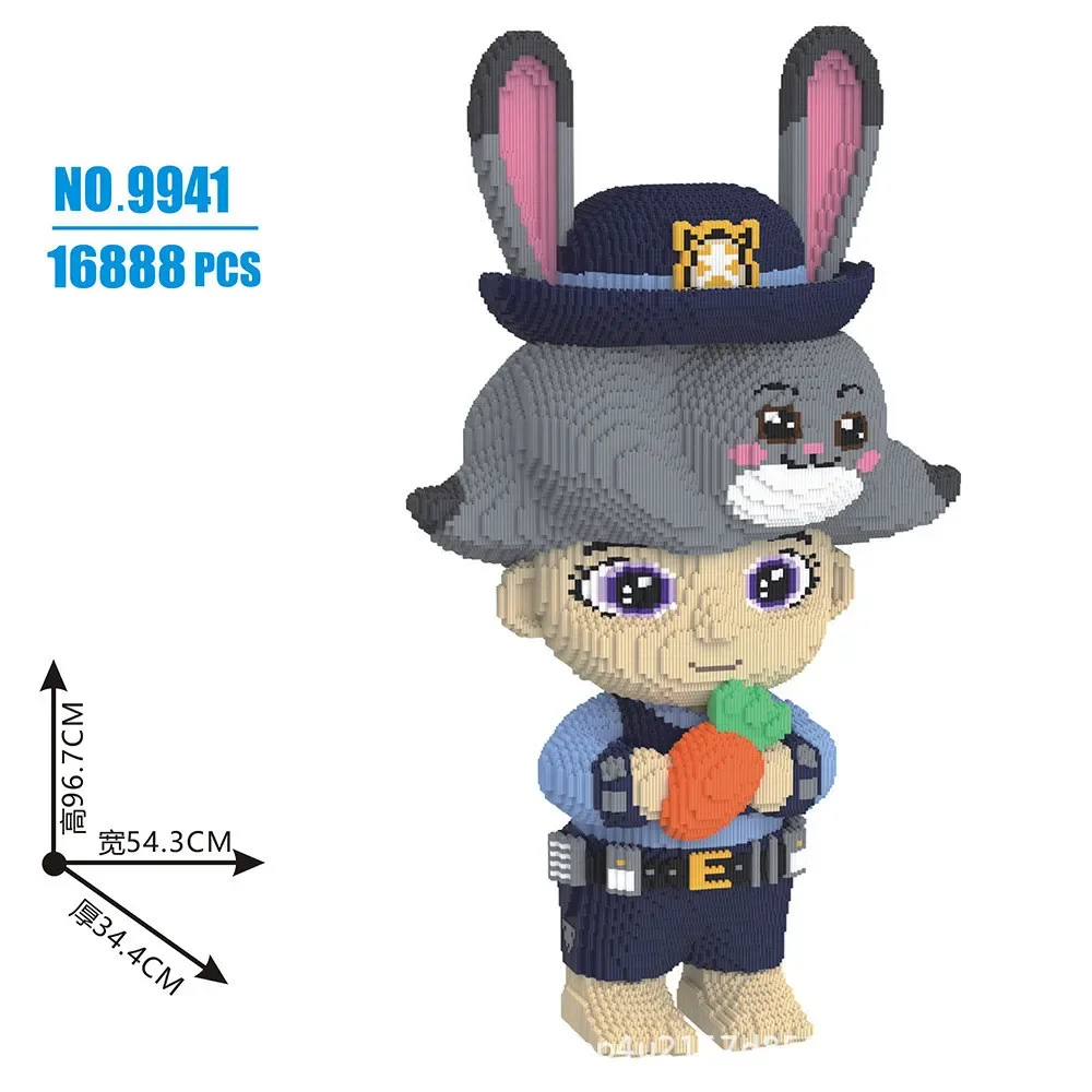 Bloques de construcción mágicos de payasos aterradores grandes de 86 cm, modelo de hombre esqueleto de moda, juguete de dragón Kawaii, figuras de ladrillos ensambladas para regalo de niños