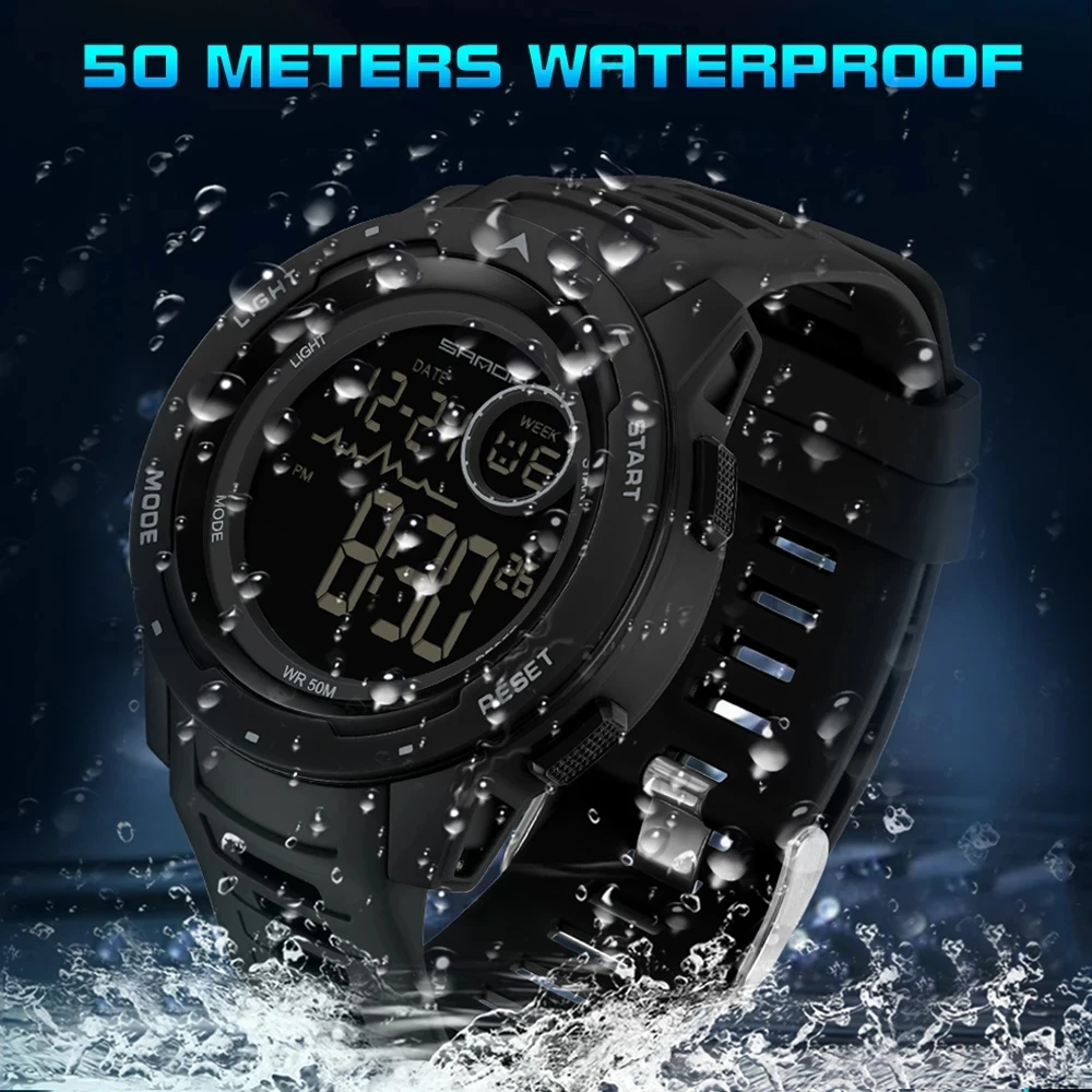 

SANDA Top Brand Sports Men Watches Fashion Countdown Waterproof LED Digital Watch Man Military Wristwatch Relogio Masculino 2125