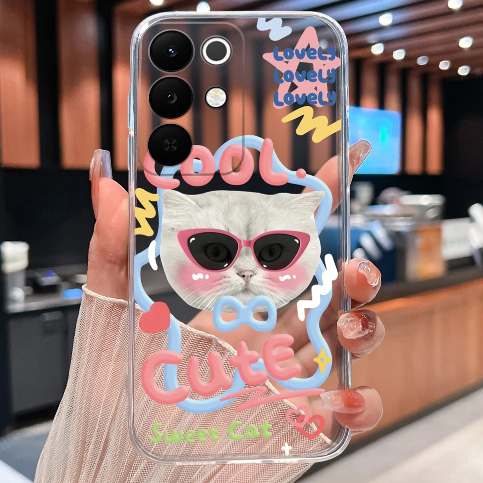 Colorful Patterned Clear Soft Silicone Phone Cover - Lightweight and Stylish Case