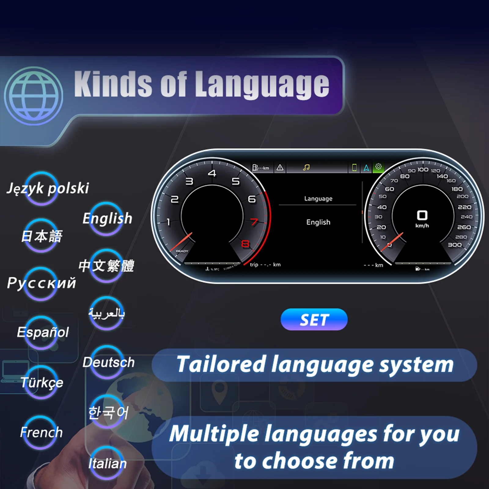 Panel de Instrumentos Digital de 12.3'' con Velocímetro para Audi Q7 Años 2007-2015, Cabina Virtual 4