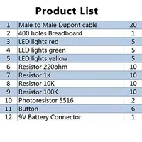 Electronic DIY Starter Kit For arduino R3 board Mini Breadboard LED Jumper Wire Button For Arduino Diy Kit School Education Lab - Image 2