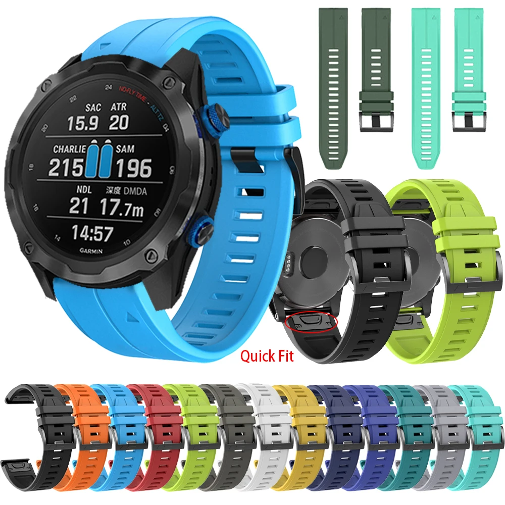 Cinturino Smart Watch 22/26Mm Per Garmin Descent Enduro 2 Mk2/Mk2I/Mk1/Epix G1 Cinturino Quick Fit Release Bracciale Cinturini Accessori