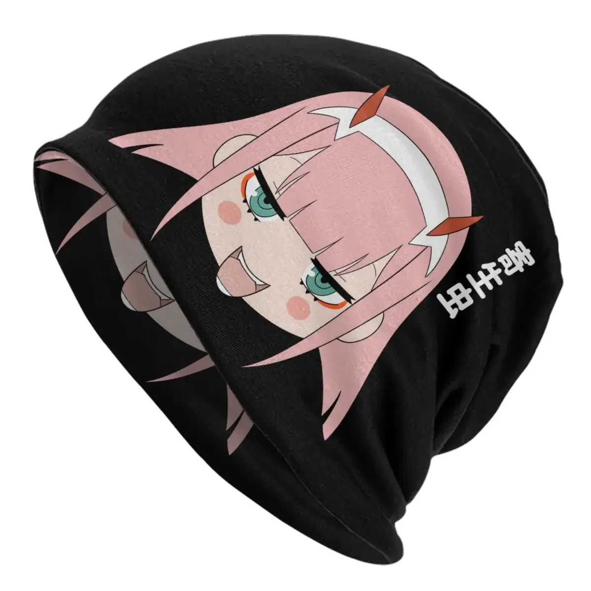 

Kawaii Zero Two Bonnet Hats Fashion Knit Hat For Men Women Winter Warm Darling In The Franxx Skullies Beanies Caps