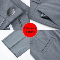 2026 New Women's Khaki Trousers, Autumn High Waisted Straight Suit Pants Loose Dress Pants Black Grey Slacks Women Pantalones - Image 6