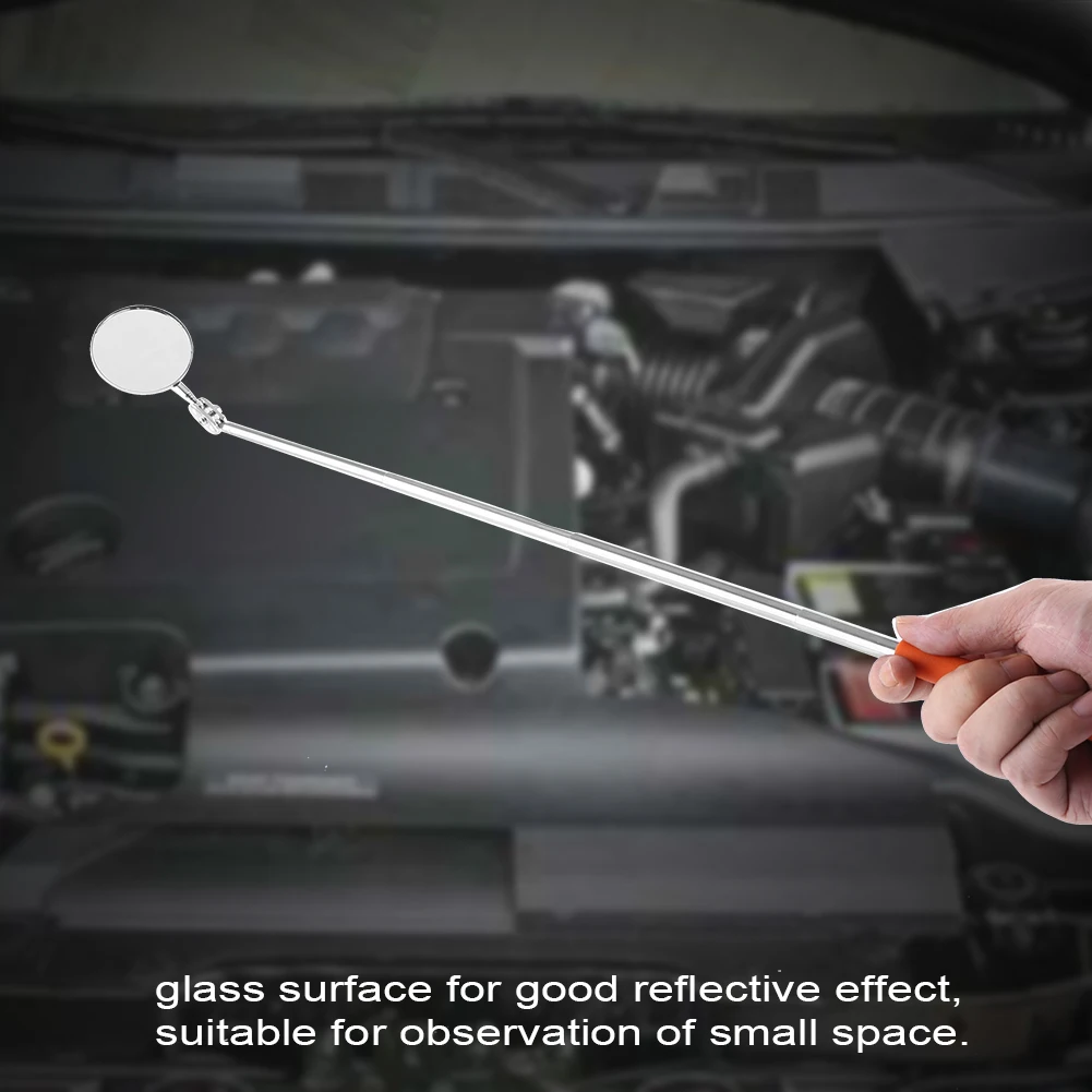 Car 360° Inspection Mirror Telescoping Mirrors Extend Mechanic Tools Inspection Mirror Telescopic Handle Auto Repairing Tools 5