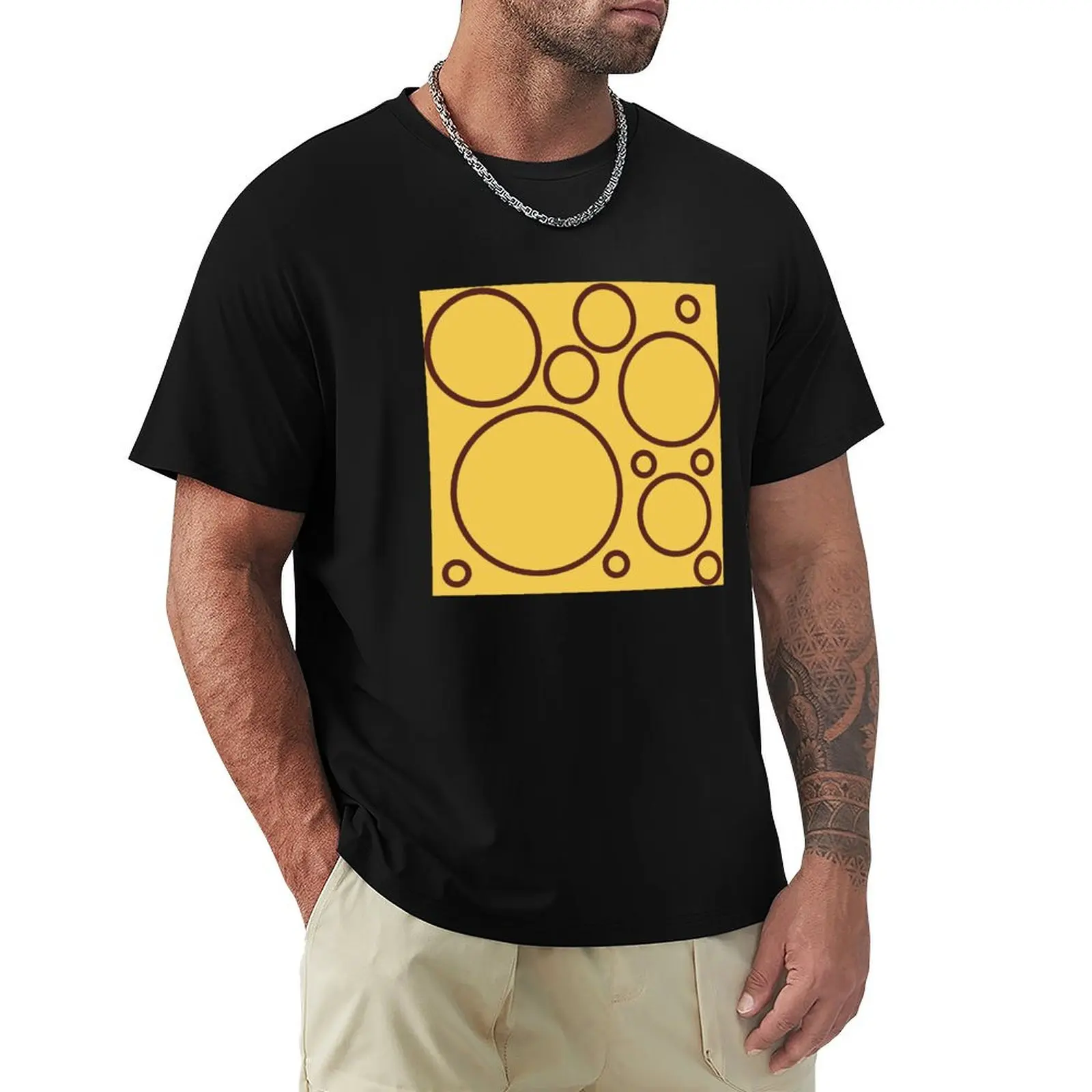 

Beautiful circle patterns T-shirt vintage blacks tees mens t shirts
