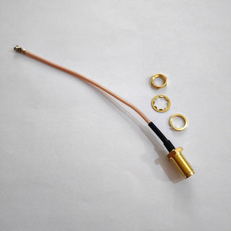1PC SMA 여성형 벌크헤드-마이크로 RF 커넥터 RG178 1.13mm 15cm WiFi 안테나 피그테일 연장 케이블