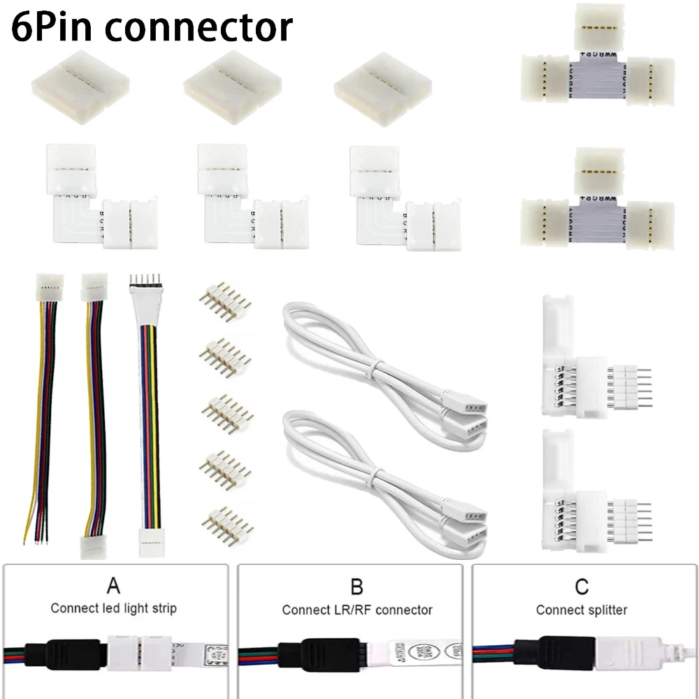 รูปสินค้า สายไฟ RGB+CCT ยืดหยุ่น ต่อขยายง่าย สำหรับ LED Strip