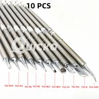 10Pcs/SET T12-B2 D24 C4 ILS JL02 KU K BC2 BL BC1  Iron Tips Series Soldering Rework Station FX-951 1