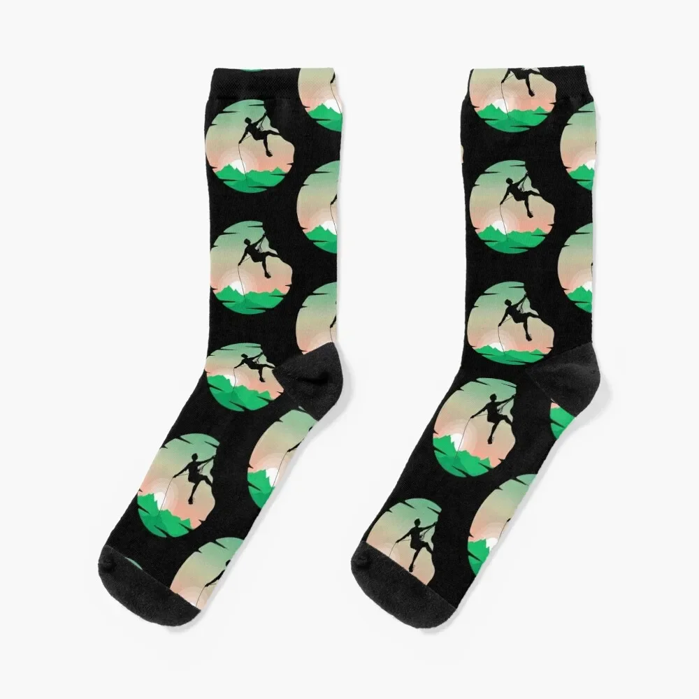 Arrampicata Rock Climber Rock Climbing Mountains Socks Halloween Escursionismo Stivali Calzini Ragazza Uomo