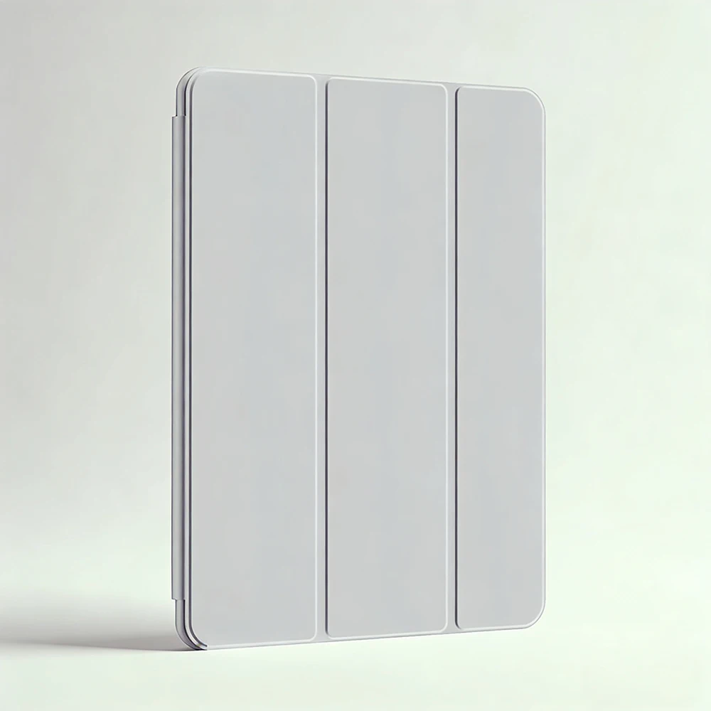 Premium Leather Flip Stand Tablet Case with Soft Silicone Back Shell