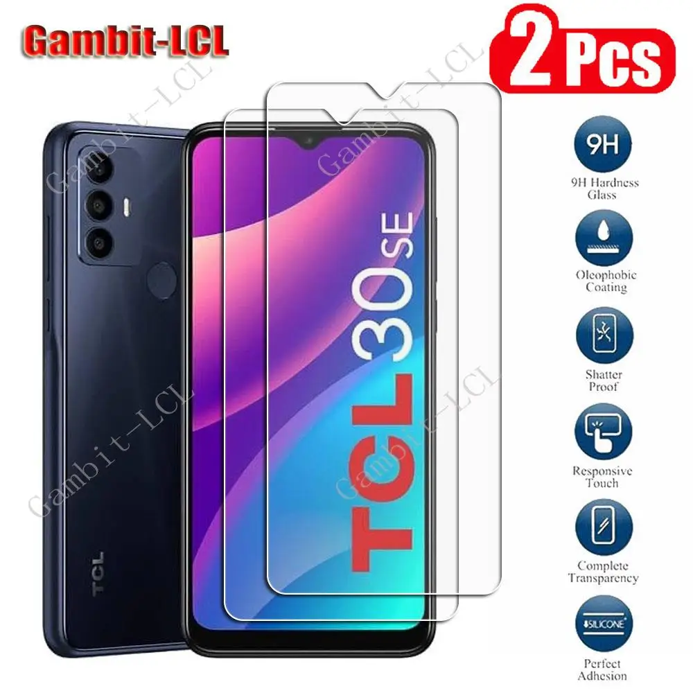9H HD Original Protection Tempered Glass For TCL 30 SE 30+ Plus TCL30 5G 30SE V XE E 30E Screen Protective Protector Cover Film