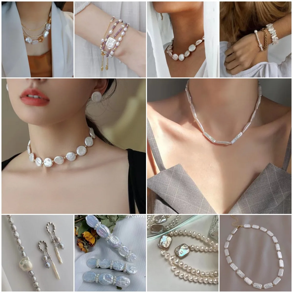 High Quality Irregular Pearl Beads White Charms Natural Baroque Pearl Loose Beads for Jewelry Making DIY Necklace Bracelet Craft