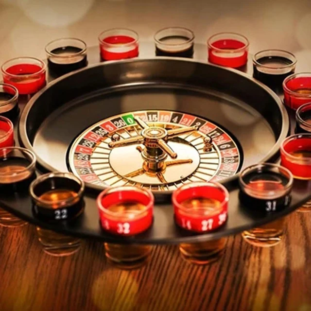 16-Shot Roulette Drinking Game Set