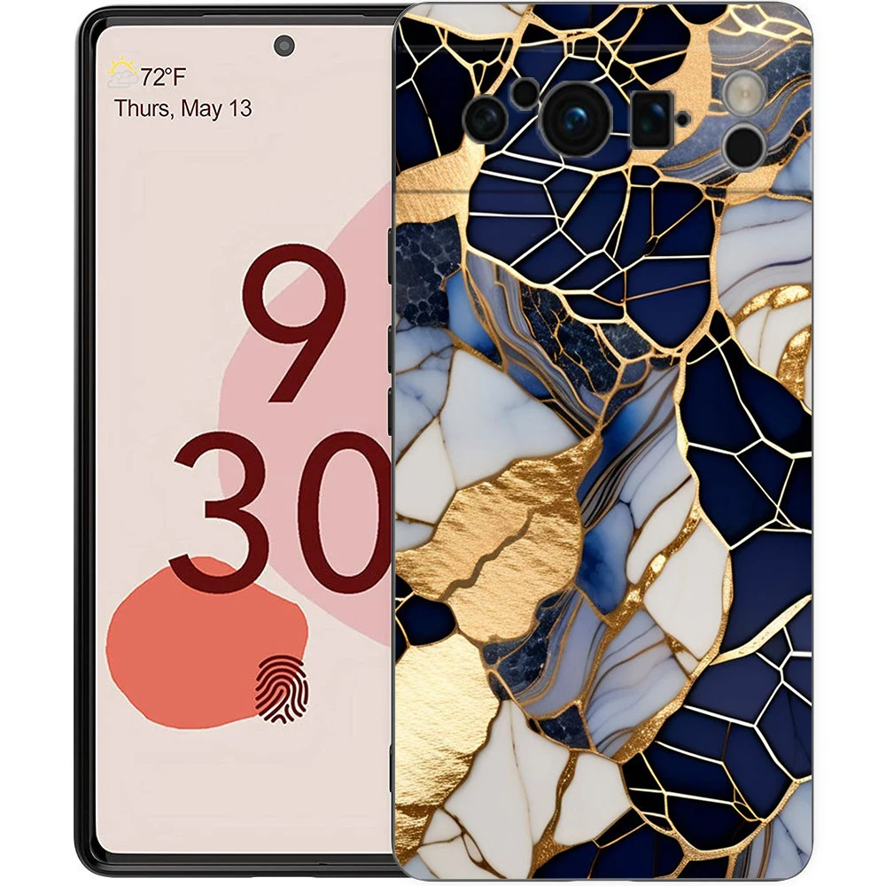 Geometry Marble Design Soft TPU Phone Case Cover