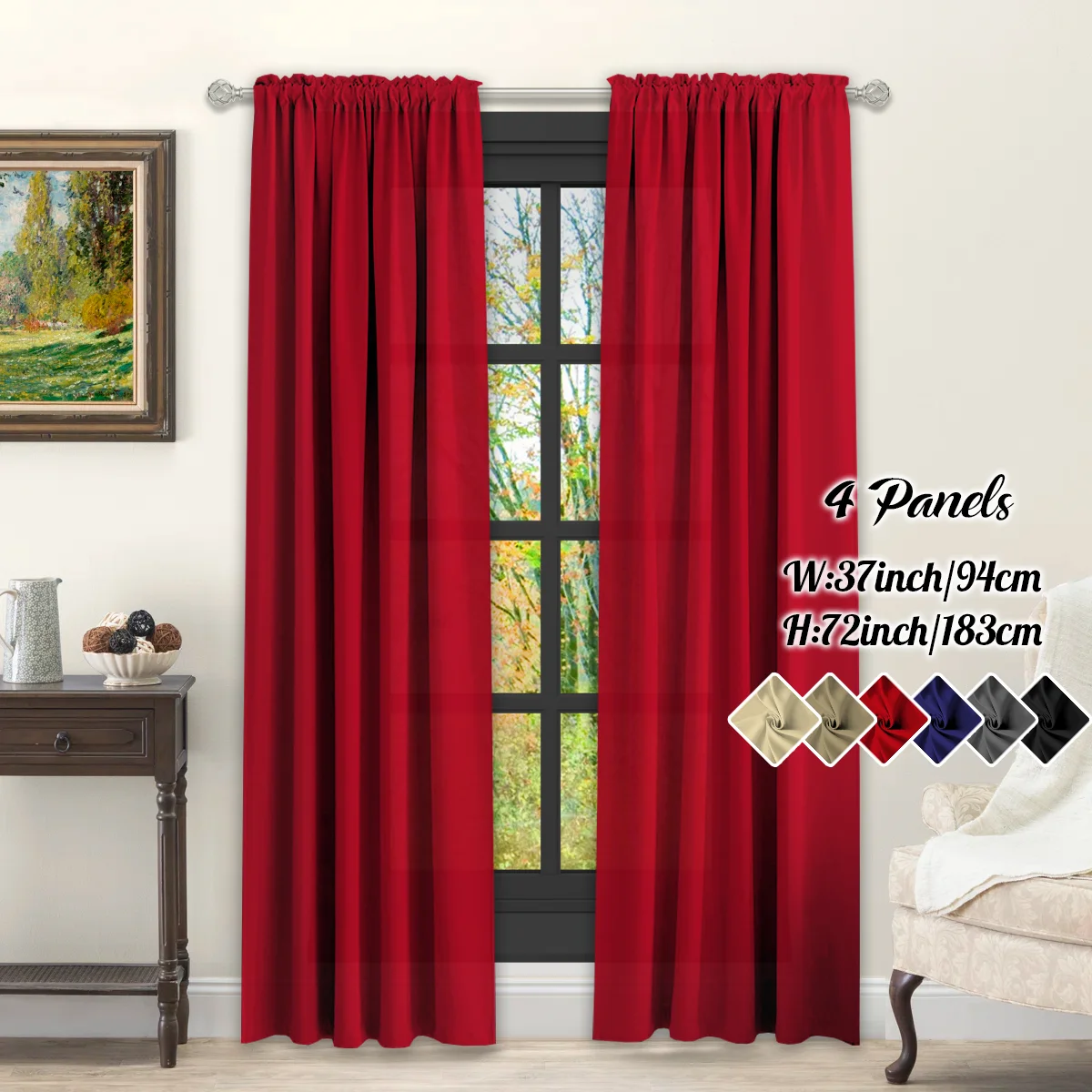 Rod pocket curtain rod compatibility