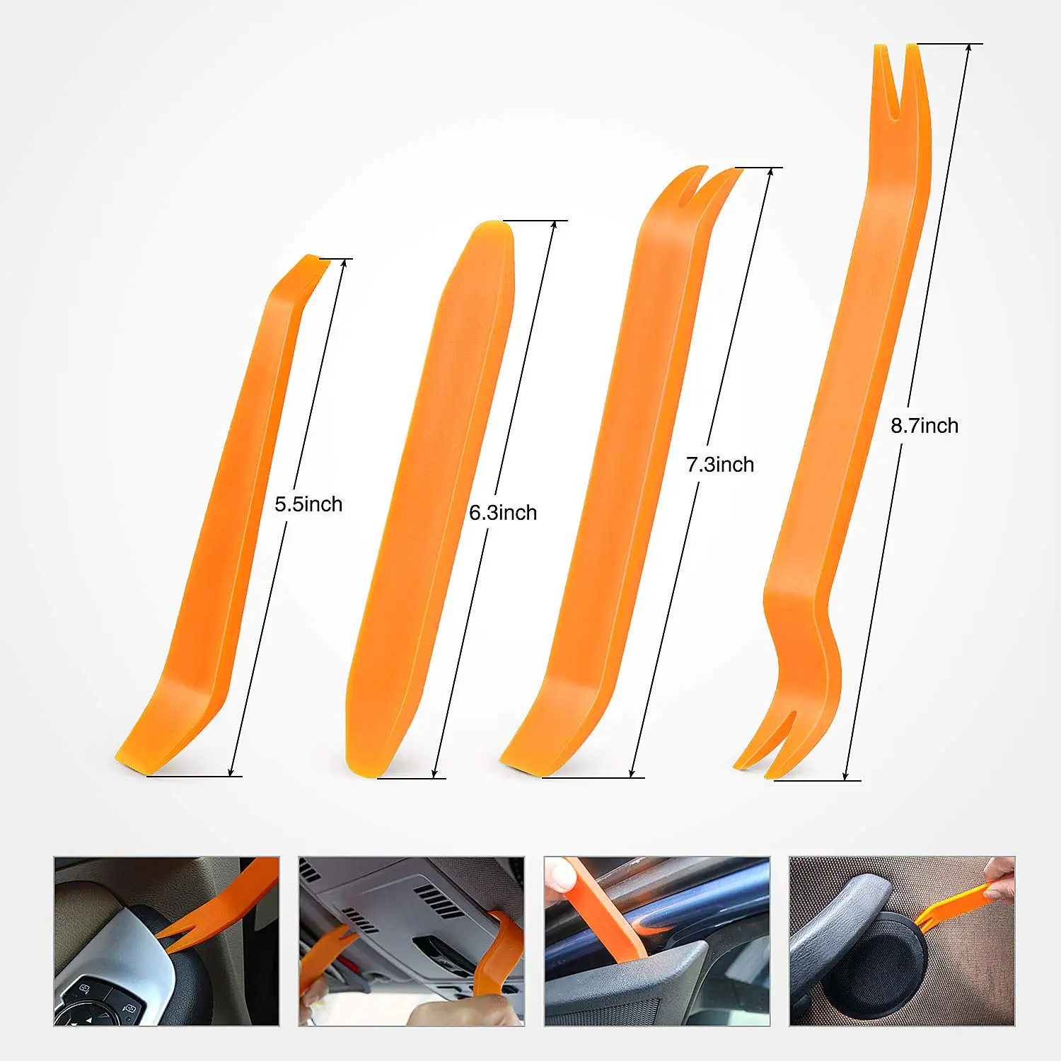 Auto Clips Car Push Retainer Clips Nylon Bumper Fender Rivets Kit Fasteners Remover for Toyota GM Ford Honda Acura Chrysler