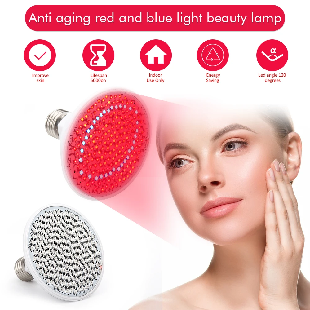 45W Red Led Beauty Lamp 200 Leds Anti Aging Led Photon Therapy Deeps