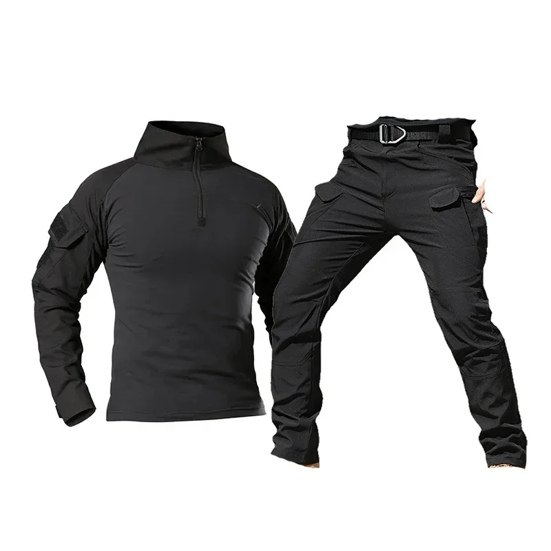 Camouflage Tactical Suit Hunting Uniform Set Men Breathable Hunting Airsoft Clothing Set Work Wear Heavy Duty tactical suit