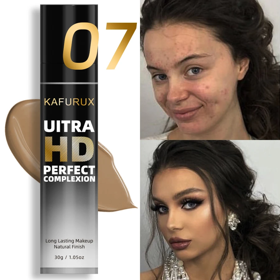 8-Color Matte Oil-Control Foundation Cream - Waterproof Full Coverage Concealer