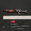 Large Size PUBG Toy Guns AWM Weapon Keychain Metal M249 Model Assemble Alloy Light Key Chain Car Pendant Gifts Toy for Kid 4