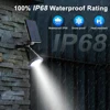 1PC Solar Spot Lights Adjustable Landscape LED Lighting Ground Light for Garden Pool Tree Pond and Yard 4