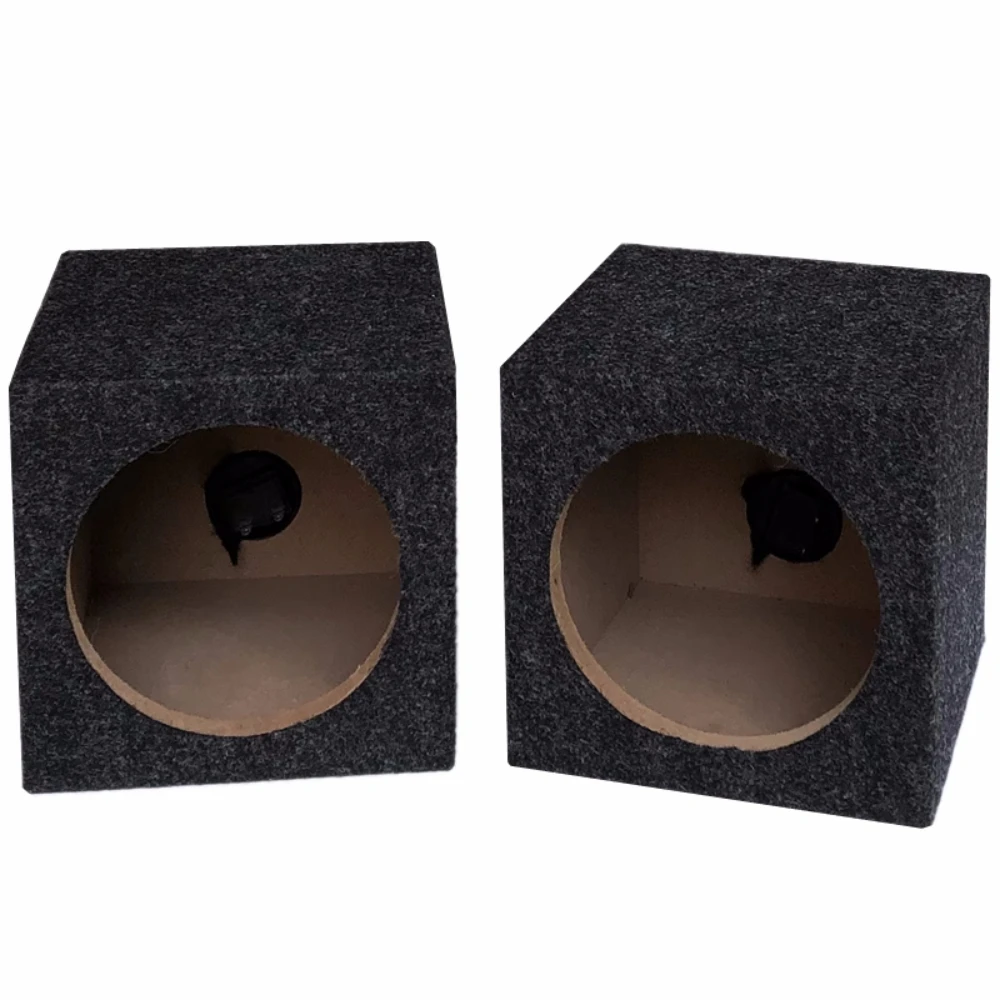 2PCS Vehicle Audio Modification Passive Speaker Housing Car Mounted Subwoofer Box Binding Post Exhaust Hole