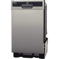 QWSPT SD-9254SSA 18″ Wide Built-In Stainless Steel Dishwasher w/Heated Drying,ENERGY STAR,6 Wash Programs,8 Place Settings and 2