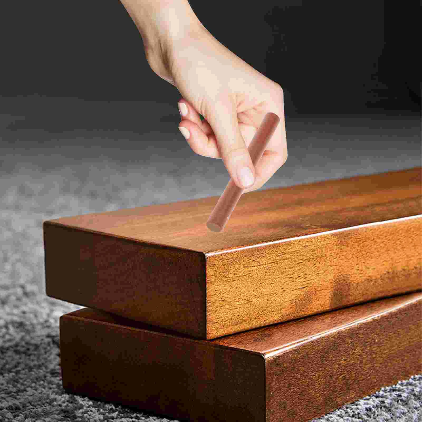 2 Pcs Furniture Refinishing Paste Wood Paint for Floor Markers Crayons Scratches Brown Repair Kit Pen