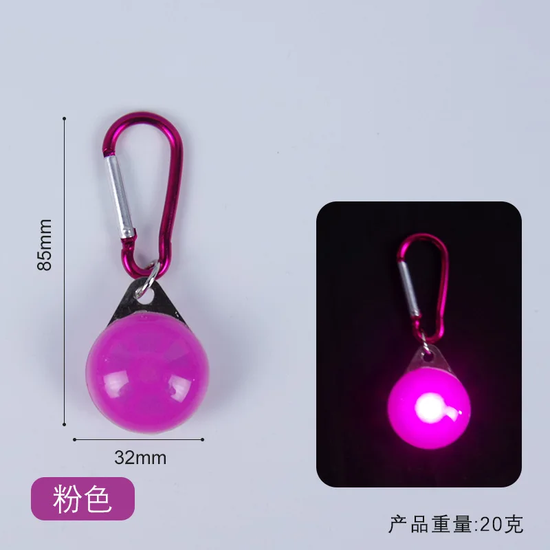 Dog Pet Pendant LED Lighted Cat Safety Flashing Night Light Pet LED Collar Pendant for Training Walking 