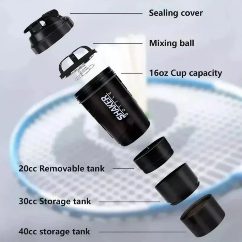 3-Layer Protein Shaker Bottle 4