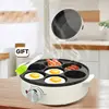 Fried Egg Hamburger Pancake Pan Grill Electric Baking Pan Electric Frying Pan Non-stick Seven Hole Breakfast Machine 2