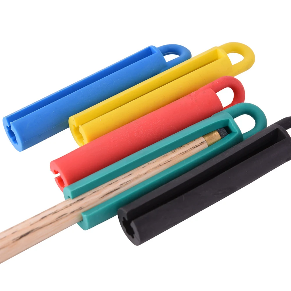 Description Picture 2 of itemProfessional 11/19cm Long Pool Snooker Billiard Cue Tip Rubber Hang Clamp Holder Tool Accessory Table Game Supplies 5Color