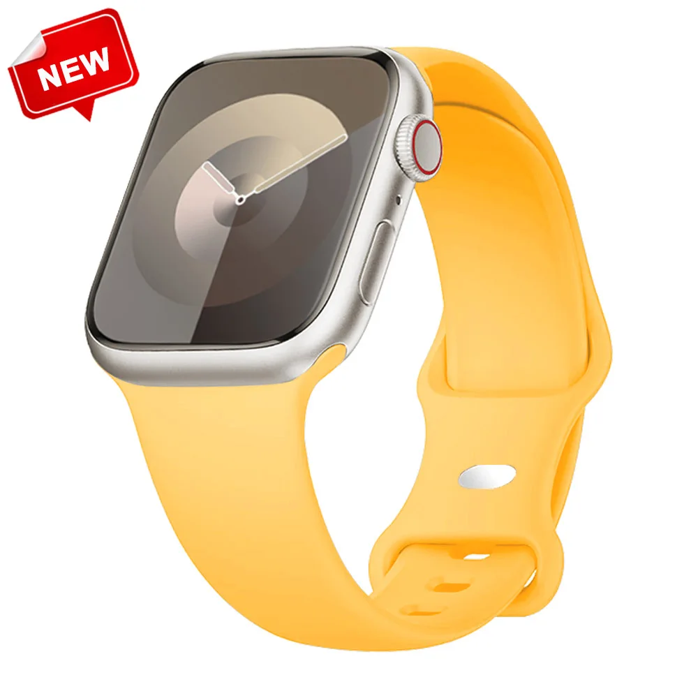 Premium Silicone Watch Strap - Compatible with Apple Watch Series