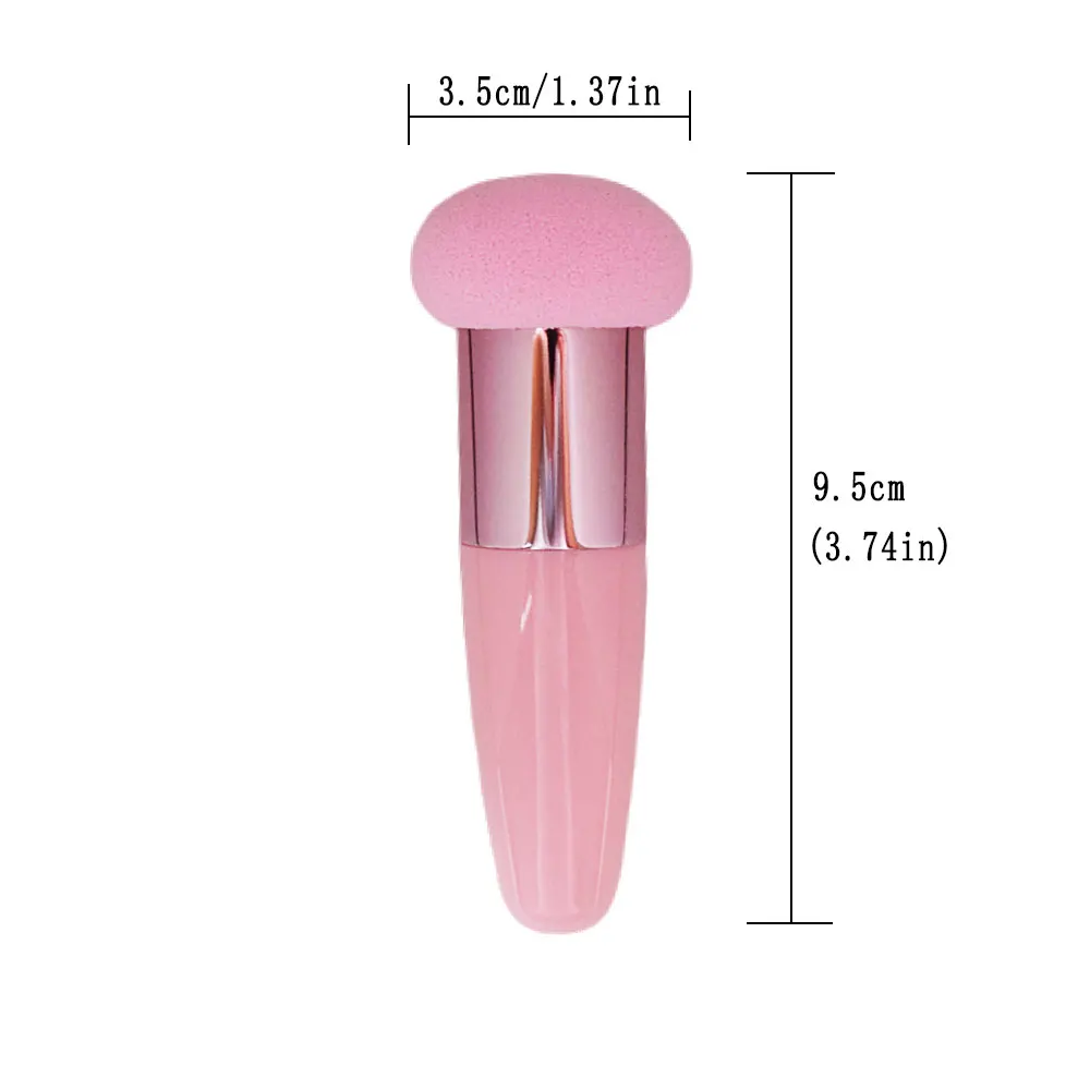 Mushroom Head Makeup Brushes Powder Puff Cosmetic Sponge with Handle Women Fashion Professional Makeup Beauty Tools