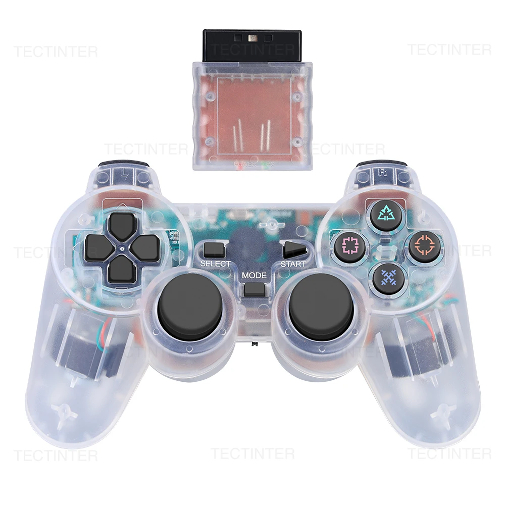 Controle Joystick Wireless Analógico com Vibração para PS2 PRO50