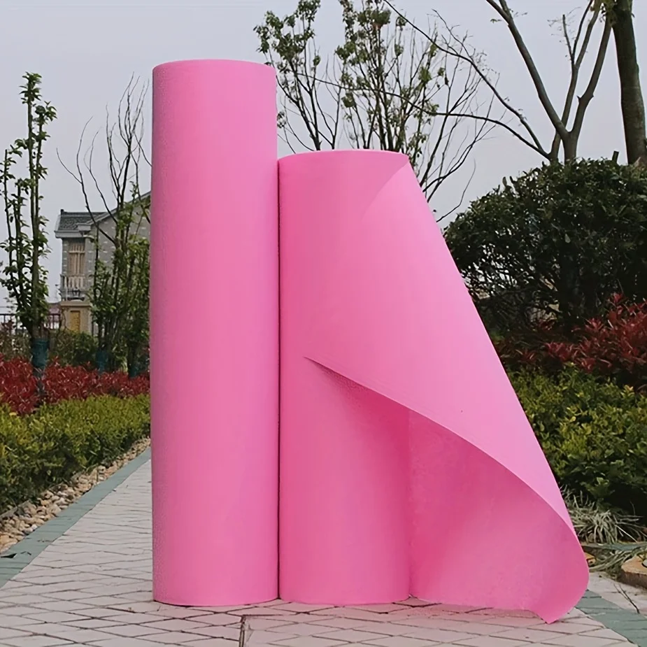 Wedding carpet Pink Non Woven Ceremony Party Stage Carpet Non Slip Running Walkway