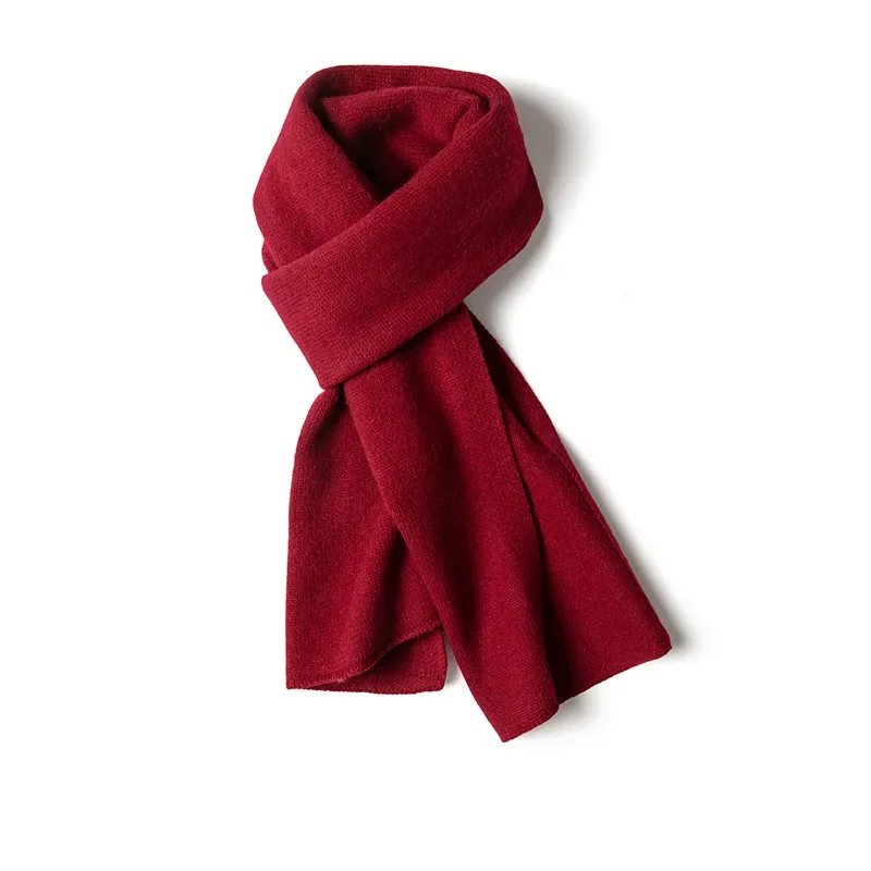 Unisex Merino Wool Scarf Women Luxury Lightweight Soft Men Winter Cashmere Scarves Long Warm Wrap Shawls for Women Korean