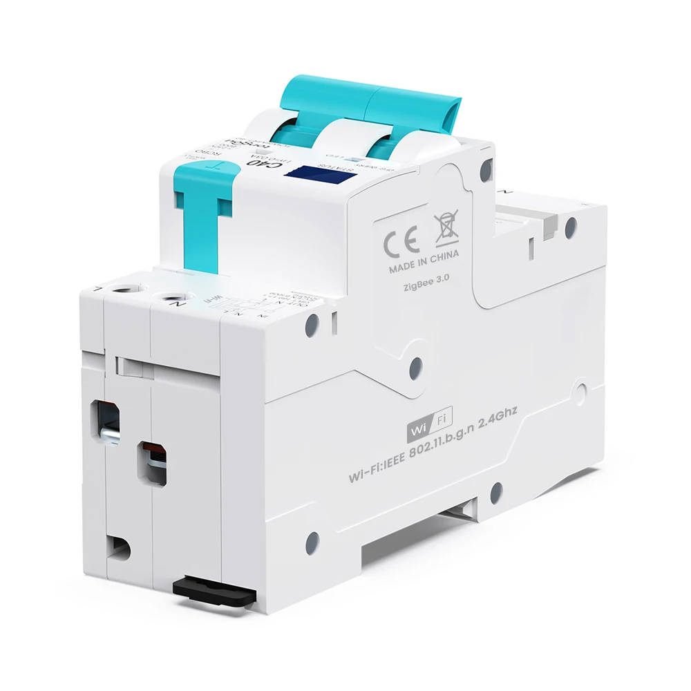 WIFI RCBO TYPE A Adjustable Smart Circuit Breaker Residual Current Circuit breaker With Over Current and Leakage Protection 40A