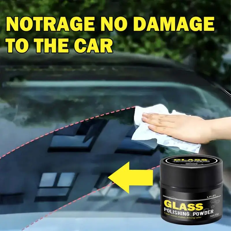 car Glass Scratch Remover Glasses Scratch Remover Window Cleaner Powder Detergent Window Washing Solution Safe Windshield Polish