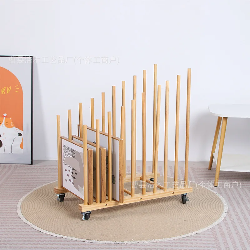 스팟 목재 아트보드 건조대 스케치 컬렉션 랙 벽걸이형 아트보드 유화 마감 보관 전시 랙