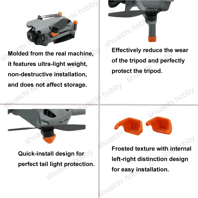 Kit pieds et capots lumineux pour drone DJI Mini 3 Pro - Pièces détachées